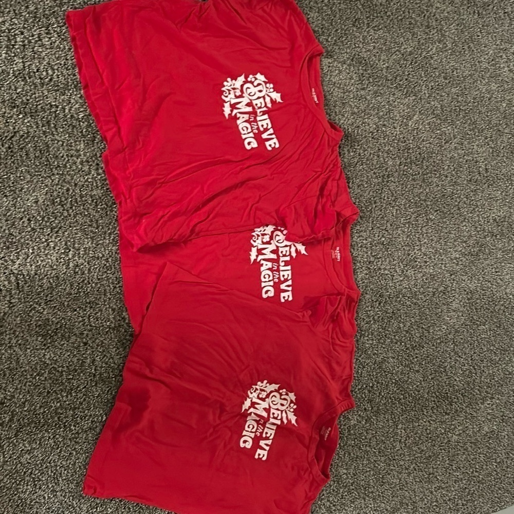 3 Old Navy Christmas Pajama T-Shirts Women’s Small Holiday Sleepwear Bundle